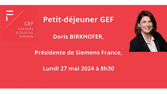 Petit déjeuner GEF avec Doris BIRKHOFER, Présidente de Siemens France