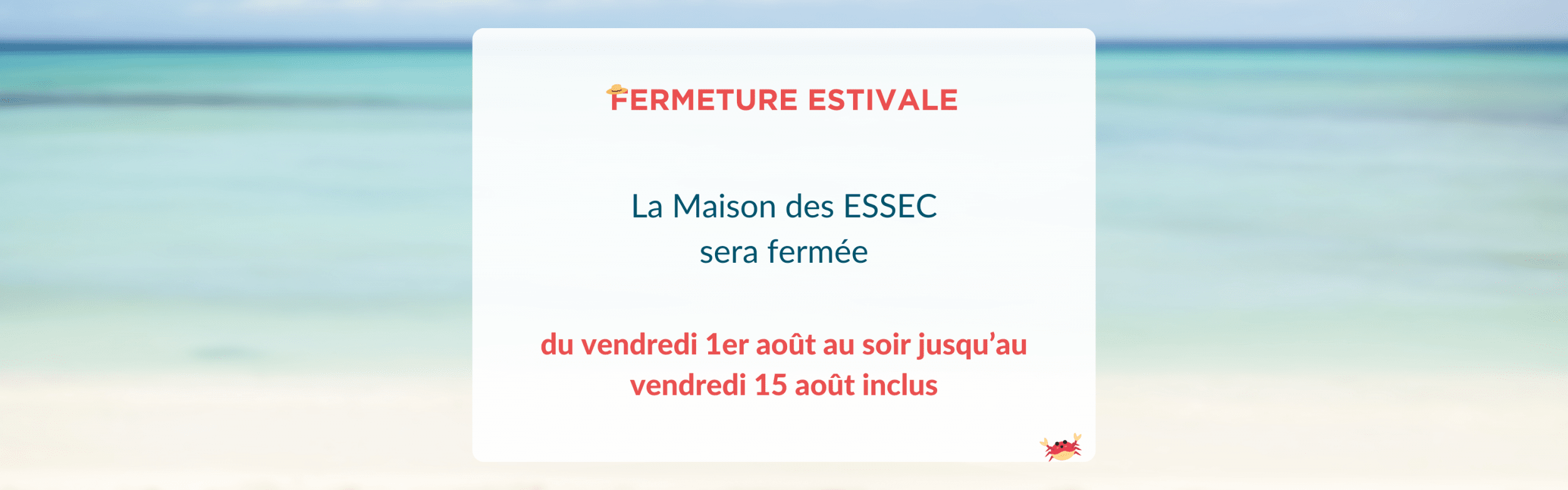 Fermeture été