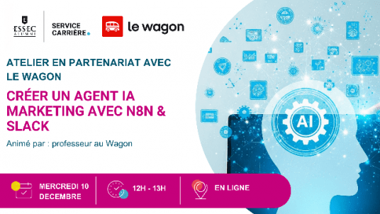 Atelier organisé par Le Wagon : Créer un Agent IA Marketing avec n8n & Slack