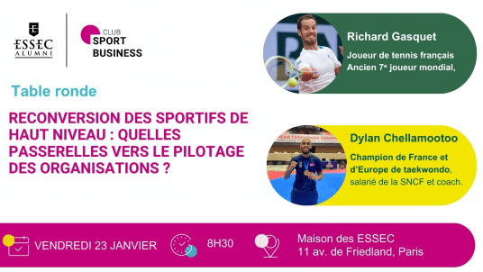 Reconversion des sportifs de haut niveau : quelles passerelles vers le pilotage des organisations ? avec Richard GASQUET