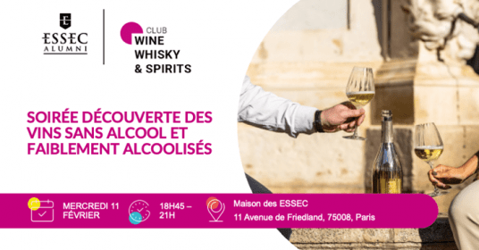 Soirée découverte des vins sans alcool et faiblement alcoolisés