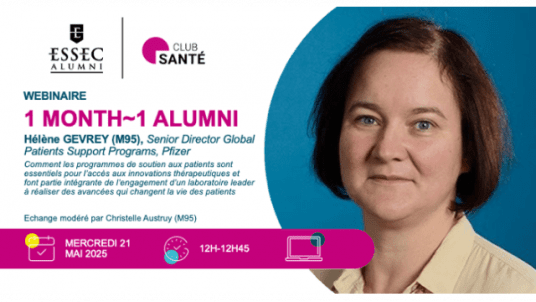 1 Month 1 Alumni : Hélène GEVREY - Programmes de soutien : Clés de l’accès à l’innovation thérapeutique
