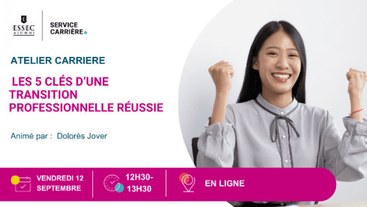 [ANNULÉ] Webinaire : Les 5 clés d’une transition professionnelle réussie 