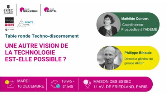Table ronde Techno-discernement - Une autre vision de la technologie est-elle  possible ?
