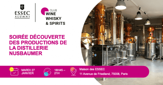 Soirée découverte des productions de la distillerie Nusbaumer