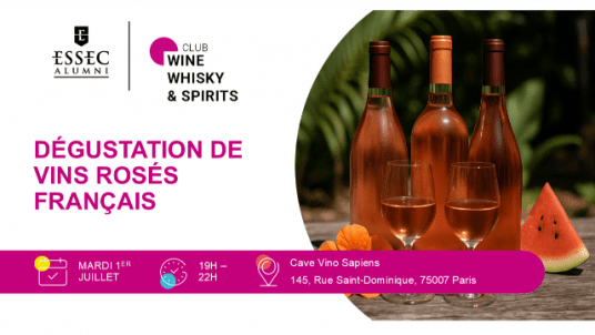 Dégustation de vins rosés français
