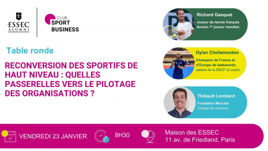Reconversion des sportifs de haut niveau : quelles passerelles vers le pilotage des organisations ? avec Richard GASQUET