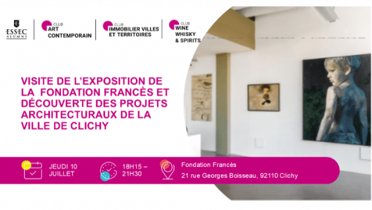 Visite de l’exposition de la  Fondation Francès et découverte des projets architecturaux de la ville de Clichy 