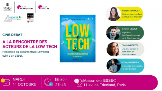 Ciné – Débat Low Tech  - à la rencontre des acteurs de la Low Tech