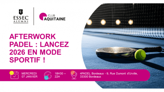 Afterwork Padel : Lancez 2026 en mode sportif !