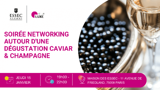 Soirée networking autour d'une dégustation caviar & champagne 🥂