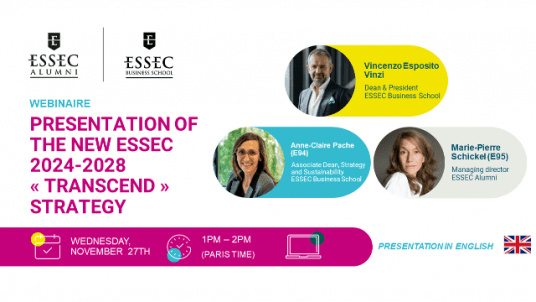 Presentation of the new ESSEC 2024-2028 "TRANSCEND" strategy