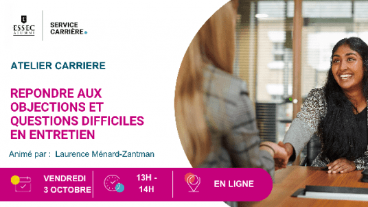 Webinaire : Répondre aux objections et questions difficiles en entretien