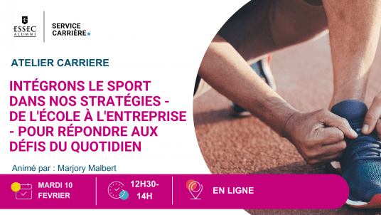 Webinaire : Intégrons le sport dans nos stratégies - de l'école à l'entreprise - pour répondre aux défis du quotidien