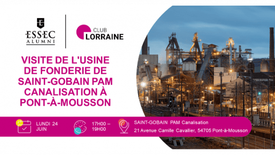 Visite de l'usine de fonderie de Saint-Gobain PAM Canalisation à Pont-à-Mousson