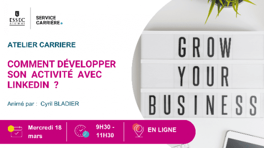 Webinaire : Comment développer son  activité  avec LinkedIn  ?  