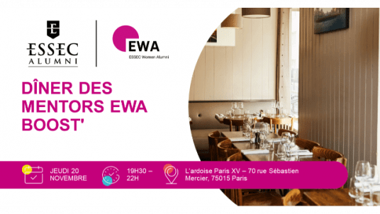 Dîner des Mentors EWA Boost'