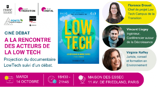 Ciné – Débat Low Tech  - à la rencontre des acteurs de la Low Tech