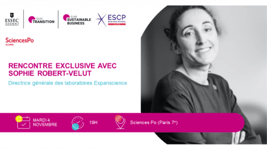 Rencontre  avec Sophie Robert-Velut :  Directrice générale des laboratoires Expanscience 