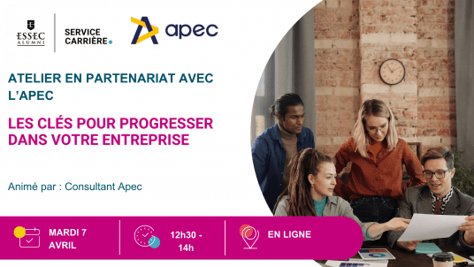 Webinaire en partenariat avec l'Apec : Les clés pour progresser dans votre entreprise