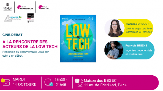 Ciné – Débat Low Tech  - à la rencontre des acteurs de la Low Tech