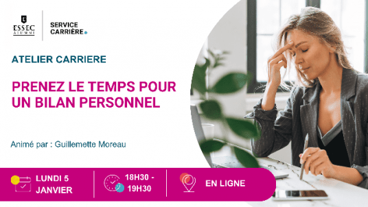 Webinaire : Prenez le Temps pour un BILAN PERSONNEL pour mieux vous projeter en 2026