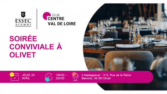Soirée conviviale à Olivet ~ Club Centre-Val de Loire