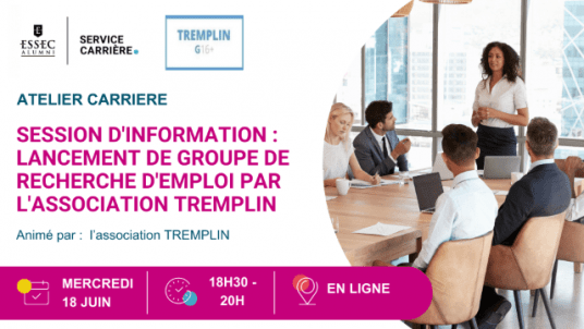 Session d'information : lancement de groupe de recherche d'emploi par l'association Tremplin 