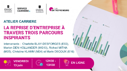 [NOUVEAU] Webinaire : La reprise d’entreprise à travers trois parcours inspirants