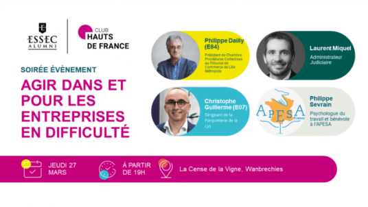 Soirée Évènement ~ Agir dans et pour les entreprises en difficulté