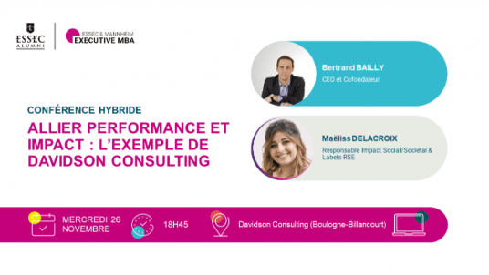 Allier performance et impact : l’exemple de Davidson Consulting