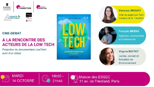 Ciné – Débat Low Tech  - à la rencontre des acteurs de la Low Tech