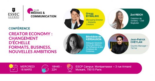 Conférence ~ Creator economy : changement d'échelle 