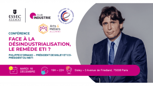 Face à la désindustrialisation, le remède ETI ? avec Philippe d'Ornano, Président de Sisley et Co-Président du METI