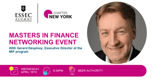 Master in Finance Networking Cocktail in New York with Gerard Despinoy, Executive Director of the MiF Program