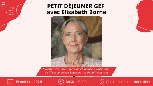 Petit déjeuner GEF avec Elisabeth Borne