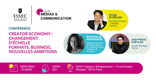 Conférence ~ Creator economy : changement d'échelle 