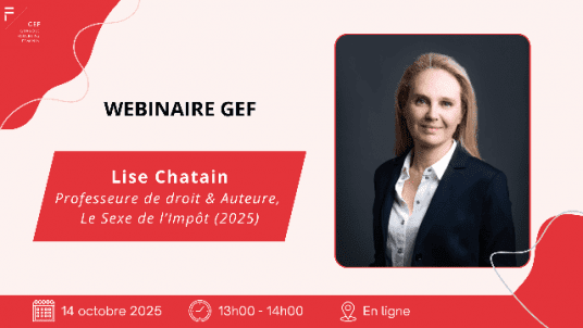 Webinaire GEF avec Lise Chatain : le sexe de l'Impôt