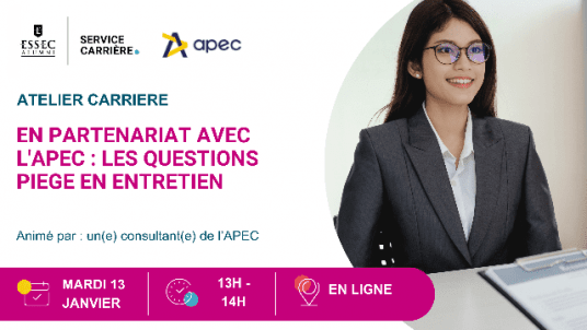 Webinaire en partenariat avec l'Apec : Les questions piège en entretien