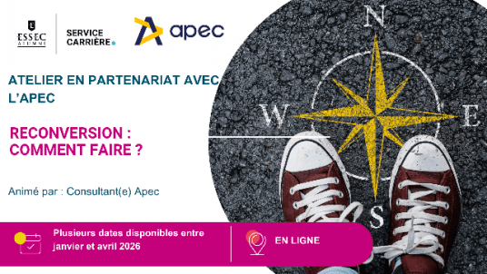 Webinaire en partenariat avec l'Apec : Reconversion comment faire ?