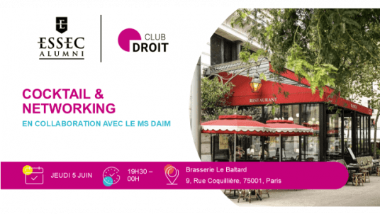 Cocktail & Networking en collaboration avec le MS DAIM 
