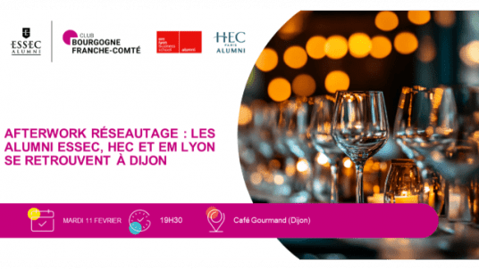 Afterwork Réseautage : les alumni ESSEC, HEC et EM Lyon se retrouvent à Dijon