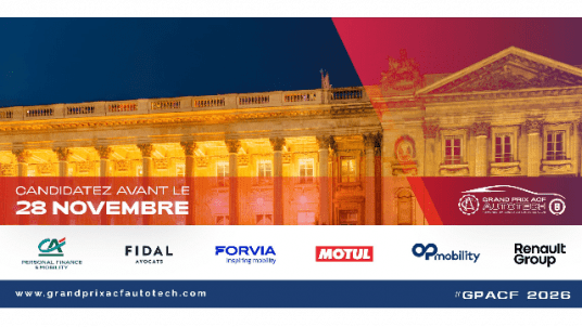 Grand Prix ACF AutoTech - Appel à Projets 2026 - Avant le 28 Novembre