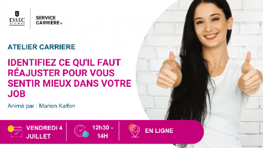 [ANNULÉ] Webinaire : Identifiez ce qu'il faut réajuster pour vous sentir mieux dans votre job