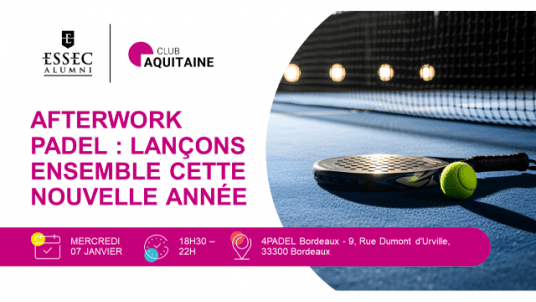 Afterwork Padel : lançons ensemble cette nouvelle année